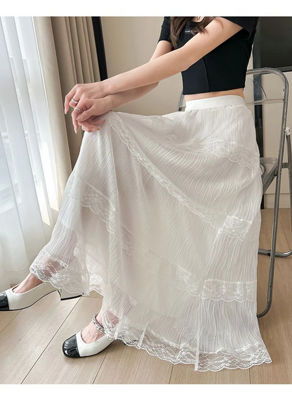 Chic Retro Style High Waist Skirt