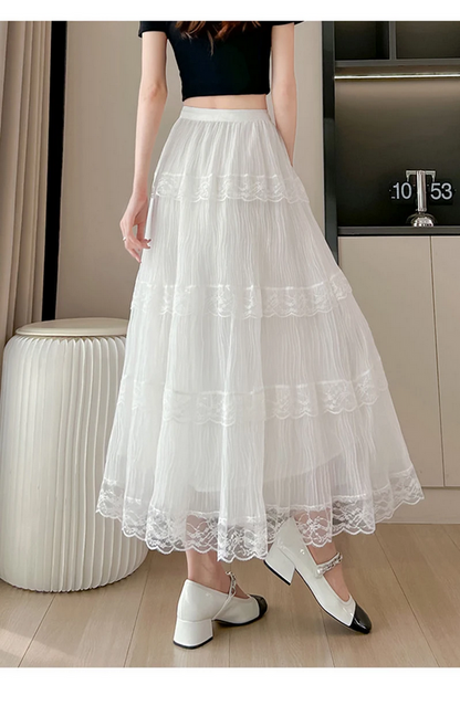 Chic Retro Style High Waist Skirt