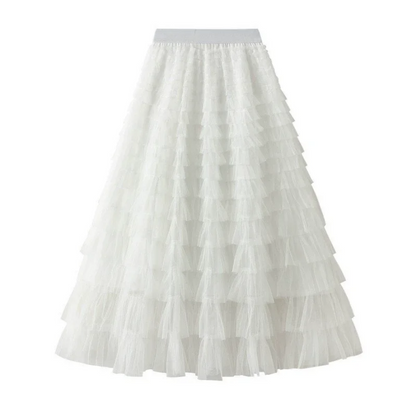 High Waist Mesh Tulle Skirt for Women