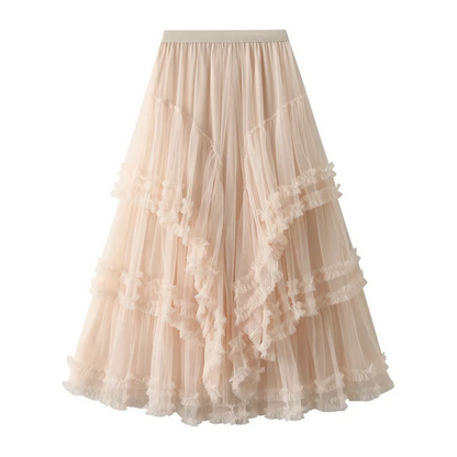 Flowy & Chic Elegant Women’s Maxi Tulle Skirt