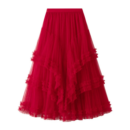 Flowy & Chic Elegant Women’s Maxi Tulle Skirt