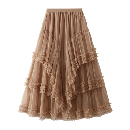 Flowy & Chic Elegant Women’s Maxi Tulle Skirt