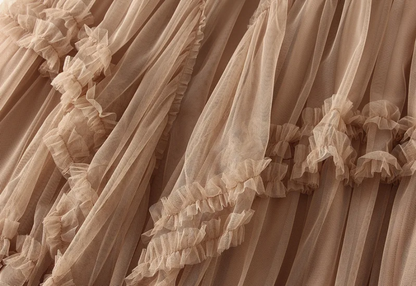 Flowy & Chic Elegant Women’s Maxi Tulle Skirt