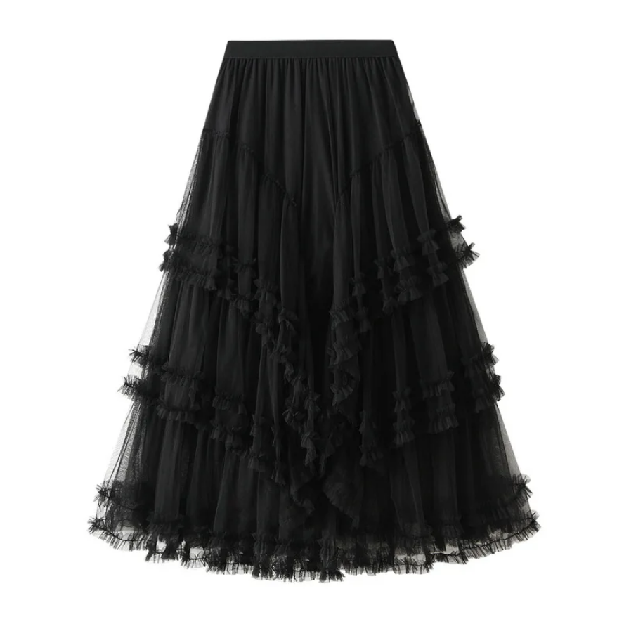 Flowy & Chic Elegant Women’s Maxi Tulle Skirt