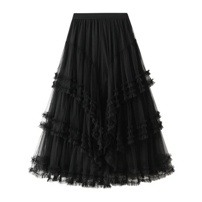 Flowy & Chic Elegant Women’s Maxi Tulle Skirt