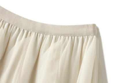 Beautiful A-Line Fairy Tulle Midi Skirt