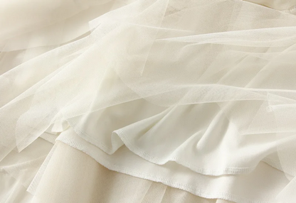 Beautiful A-Line Fairy Tulle Midi Skirt