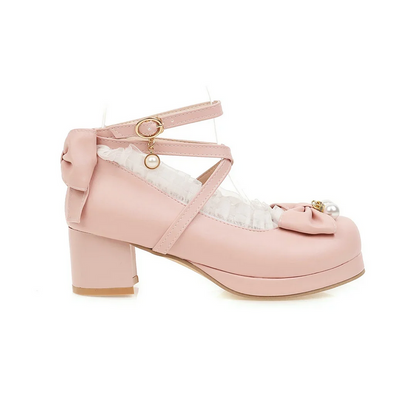 Sweet Bow Lolita Mary Jane Shoes