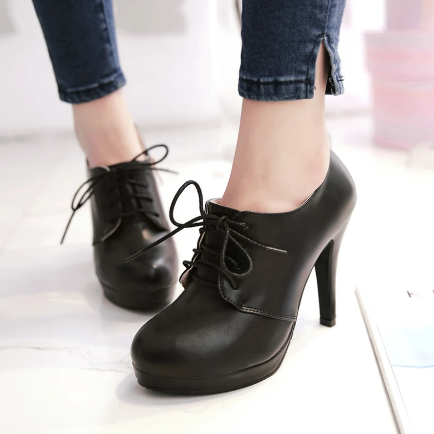 Women’s Lace Up Platform High Heels