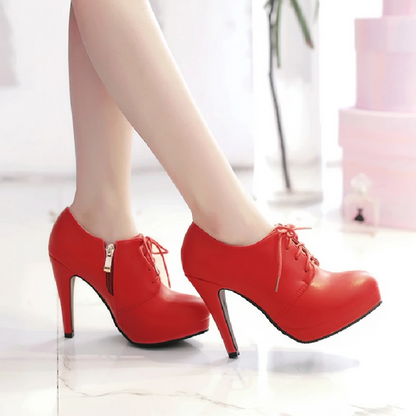 Women’s Lace Up Platform High Heels