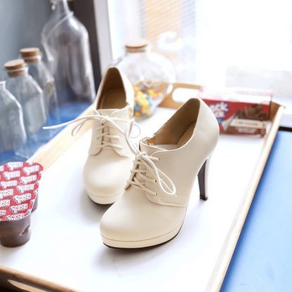 Women’s Lace Up Platform High Heels