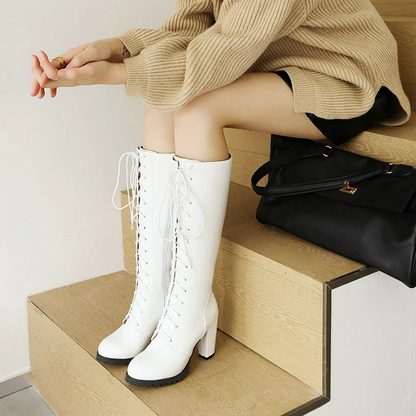 Women’s Knee High Lace Up Boots