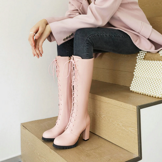 Women’s Knee High Lace Up Boots