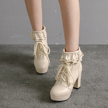 Sweet Harajuku Kawaii Lolita High Heels Boots