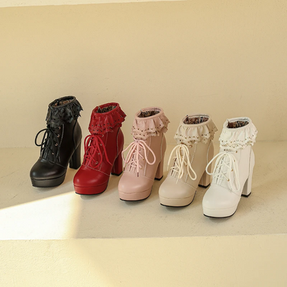 Sweet Harajuku Kawaii Lolita High Heels Boots