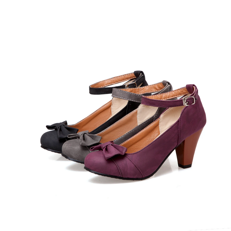 Chic High Heels Shoes with Bow