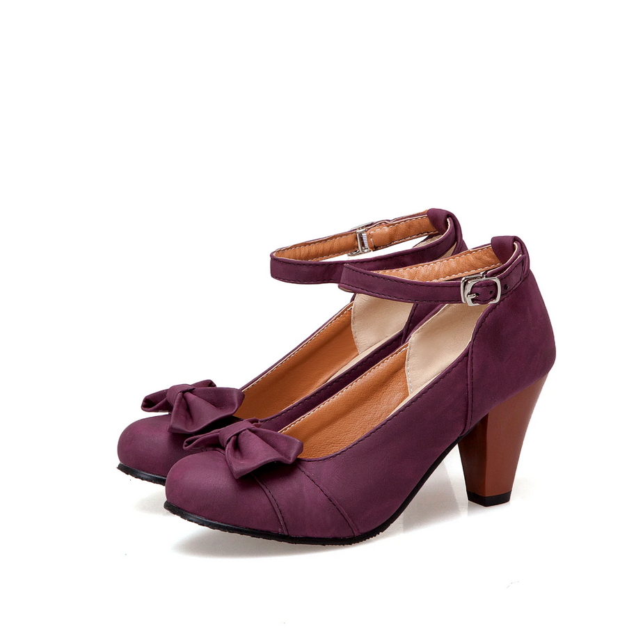 Chic High Heels Shoes with Bow
