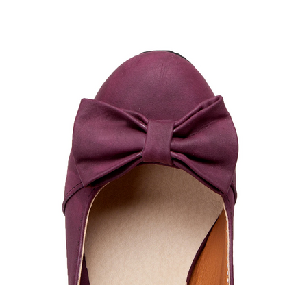 Chic High Heels Shoes with Bow