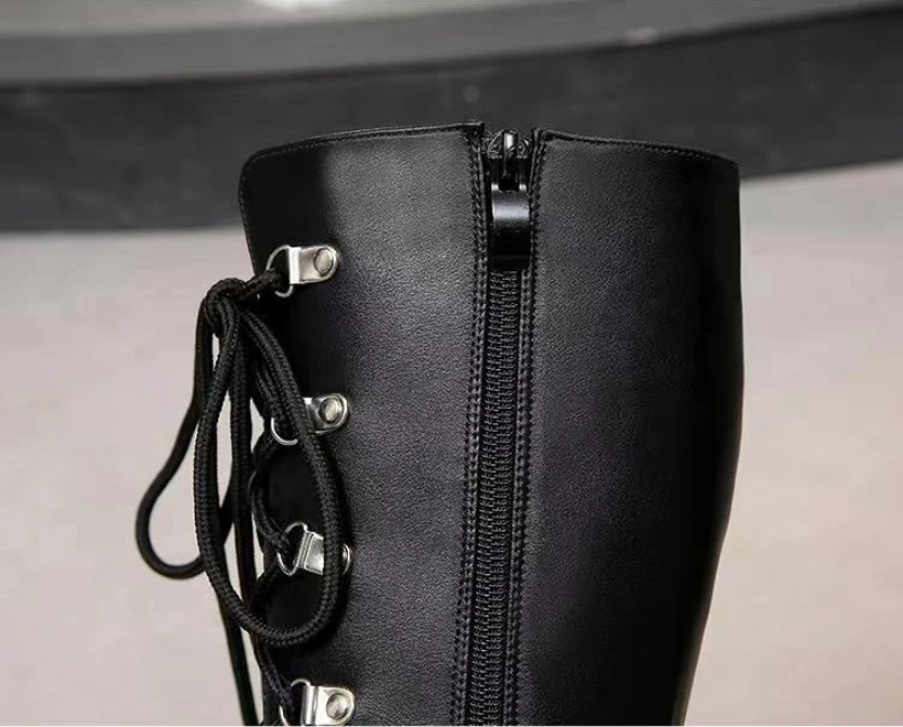 Gothic Punk High-Heeled Women’s Boots Thick-Soled Platform  Style Shoes