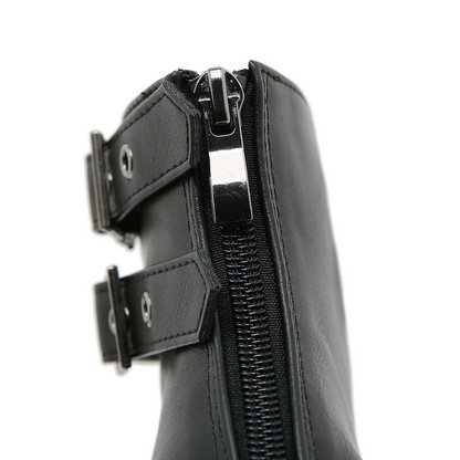 Goth Block Heels  Buckle Strap Pumps for Women