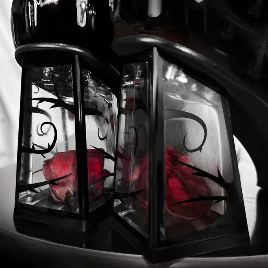 Punk Gothic High Heel Pumps - Rose Heeled Leather Lolita Shoes for Women