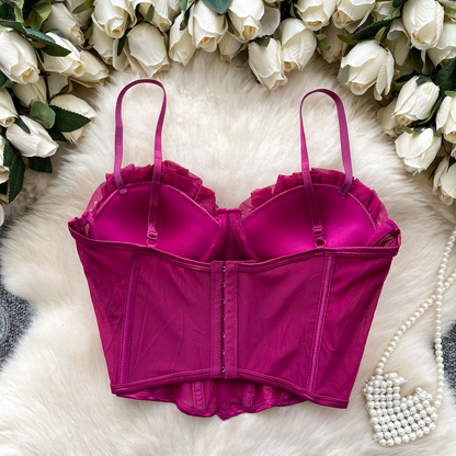 Strapless Diamonds Corset Top - Slim Fit Sparkle Bustier for Women