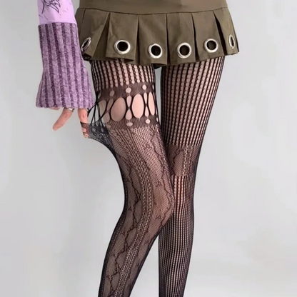 Hollow Out Mesh Lace Fishnet Stockings - Lolita Japanese Style Pantyhose