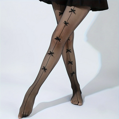 Sexy Cute Bow Black Pantyhose Stockings