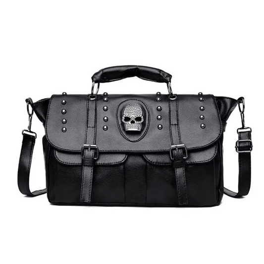 Black Skull Punk Shoulder Bag Crossbody Bag