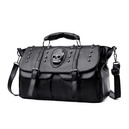 Black Skull Punk Shoulder Bag Crossbody Bag