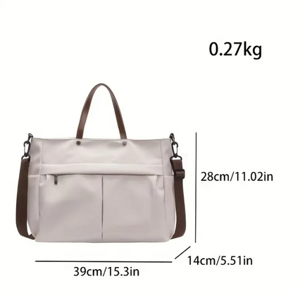 Spacious Nylon Tote Bag Shoulder Crossbody Bag for Women