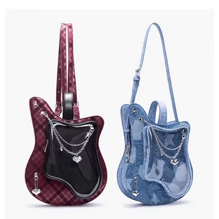 Guitar Ita School Bag Sweet Heart Chain Mochila Backpack