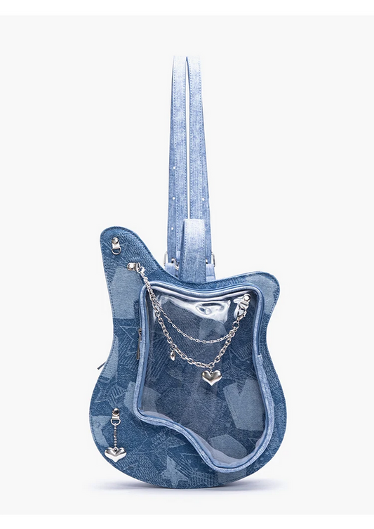 Guitar Ita School Bag Sweet Heart Chain Mochila Backpack