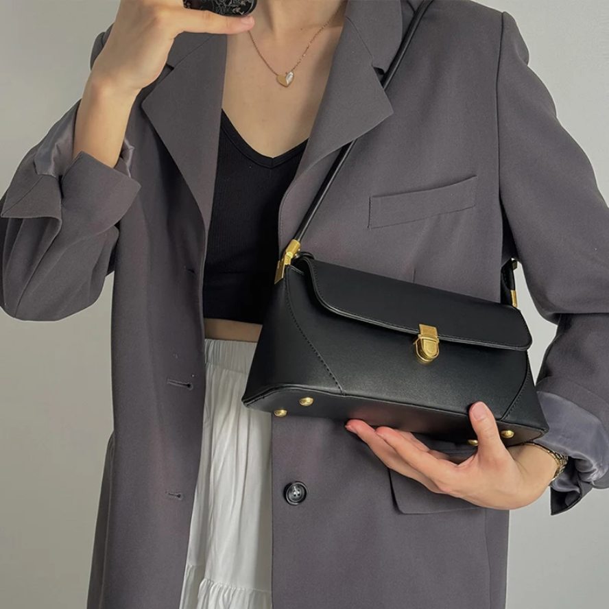 Fashion PU Leather French Style Handbag for Women