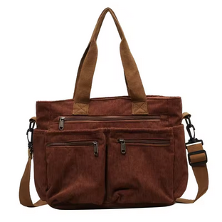 Casual Corduroy Messenger Bags Large Capacity Crossbody Bag