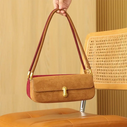 Classy Suede Shoulder Bag for Women