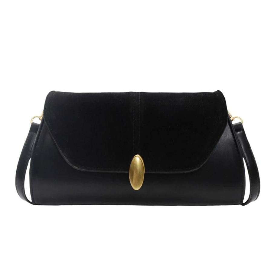 Fashion PU Shoulder Bag Stylish Vintage Crossbody Bag with Adjustable Strap