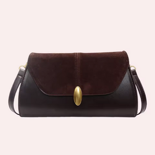 Fashion PU Shoulder Bag Stylish Vintage Crossbody Bag with Adjustable Strap