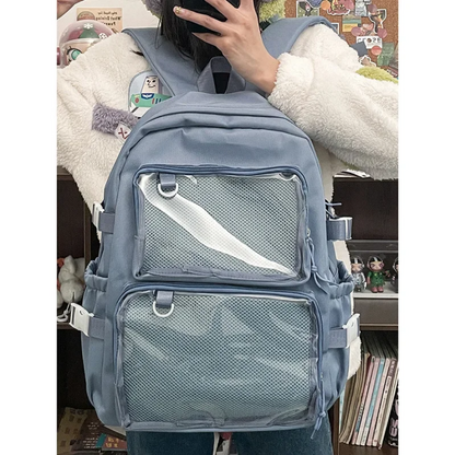 Japanese Kawaii Itabag Women's Transparent Backpack