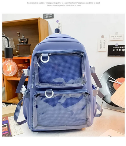 Japanese Kawaii Itabag Women's Transparent Backpack