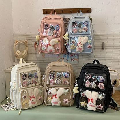 Kawaii Itabag Transparent Backpack