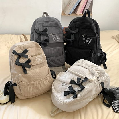 Korean Bow Backpack for Students
