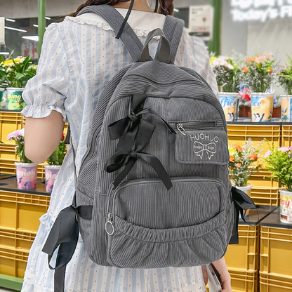 Korean Bow Backpack for Students
