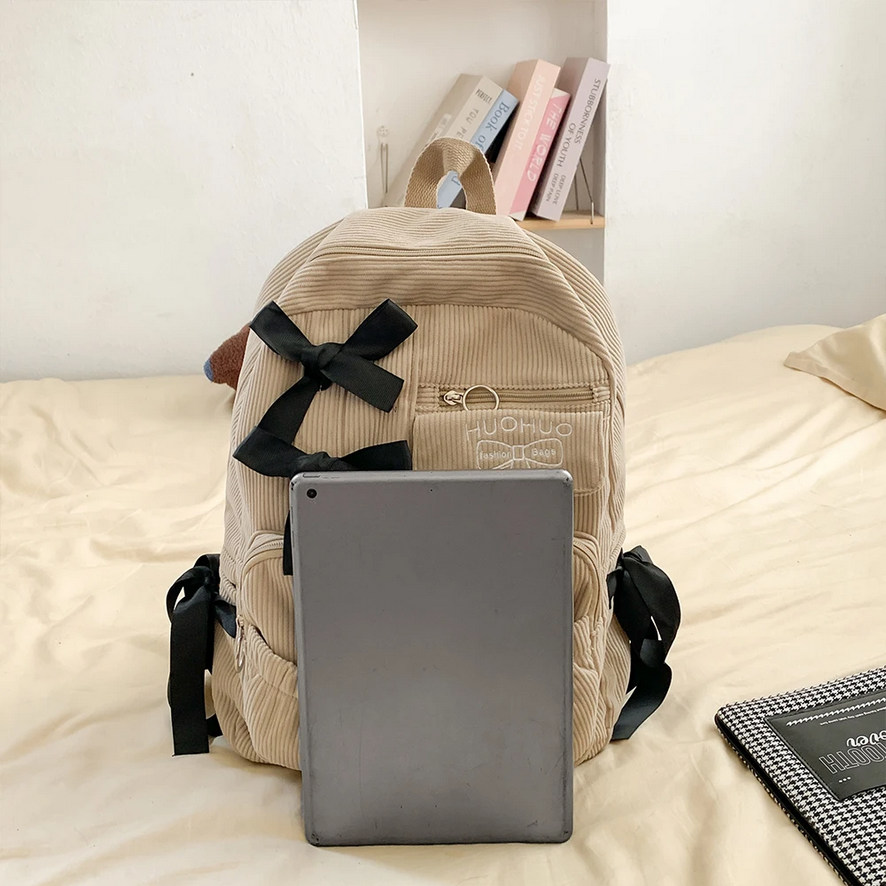 Korean Bow Backpack for Students