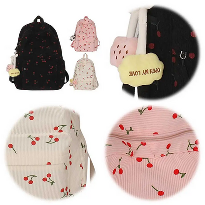 Kawaii Cherry School Bag Backpack
