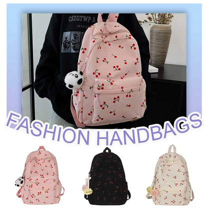 Kawaii Cherry School Bag Backpack
