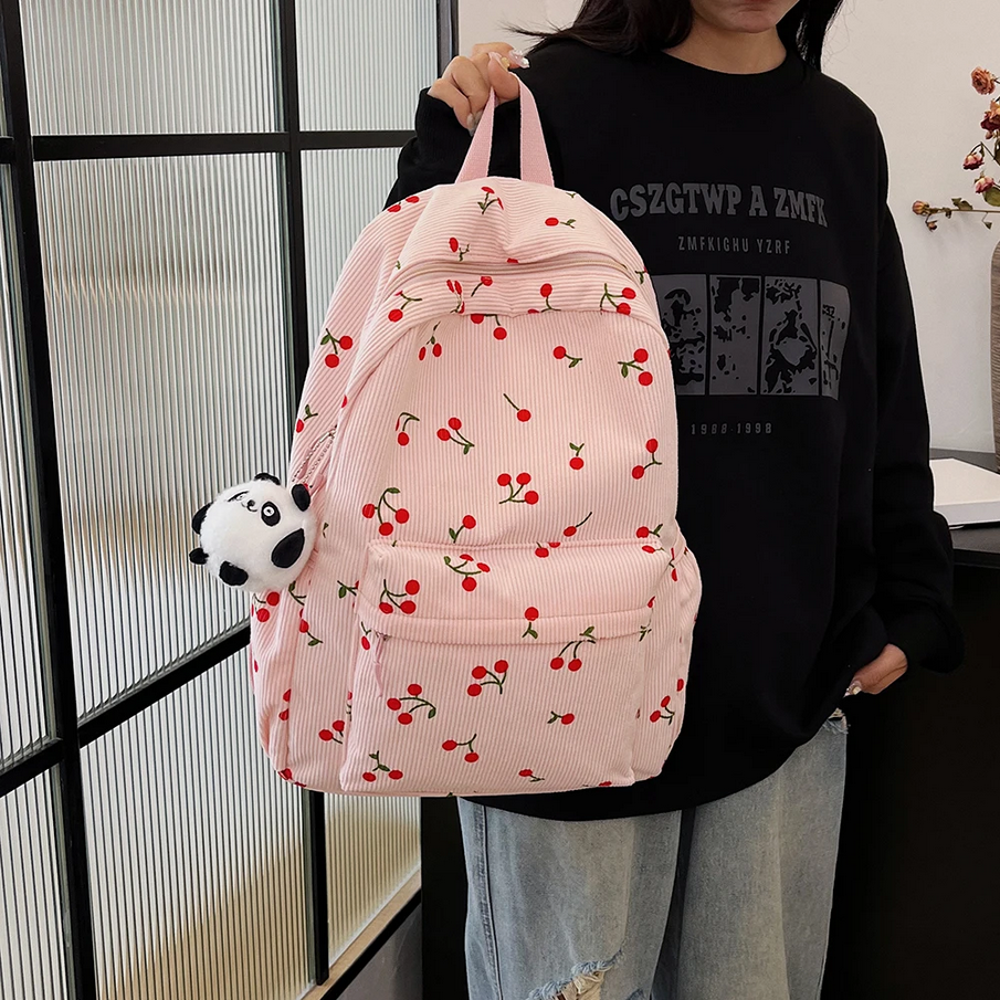 Kawaii Cherry School Bag Backpack