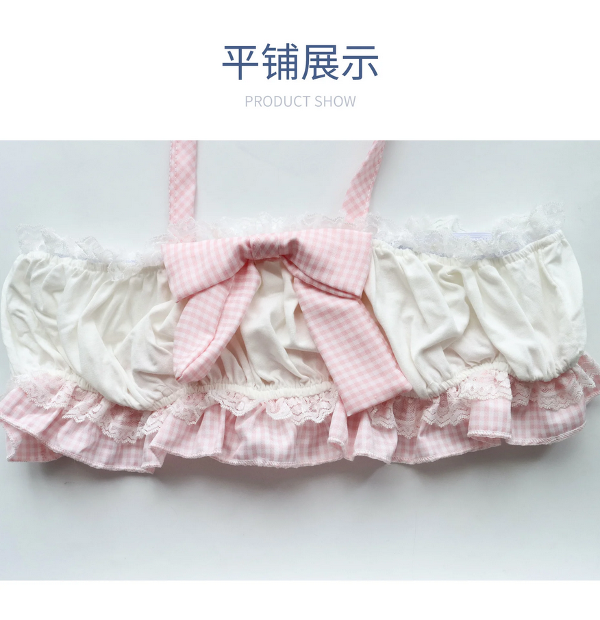Bowknot Lace Top Lolita Cute Girl Kawaii Lingerie Set