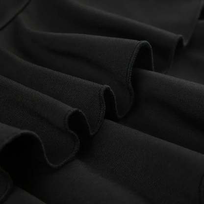 Goth Y2K Black Lace Trim Bow A Line Mini Skirt