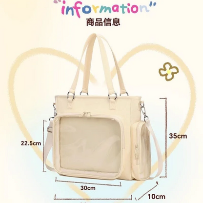Harajuku Kawaii Transparent Y2K Backpack Crossbody Bag